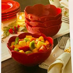 Platos para sopa Marbella ruby